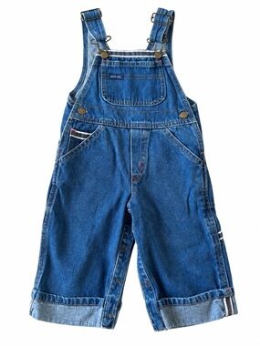 Vintage Baby GUESS Denim Overalls 12M Made in USA Y2K